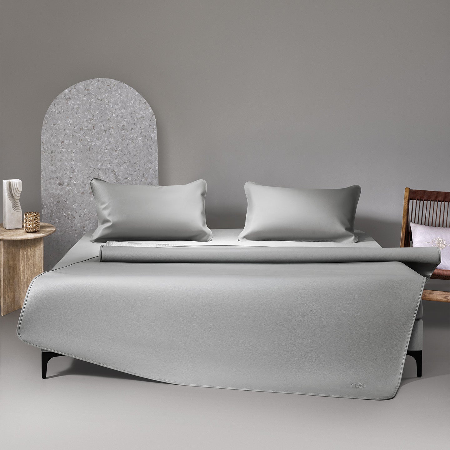 Cooling Ultra-Soft Wipe-Clean Full-Grain Leather Mat - Class A Certified, Traceable