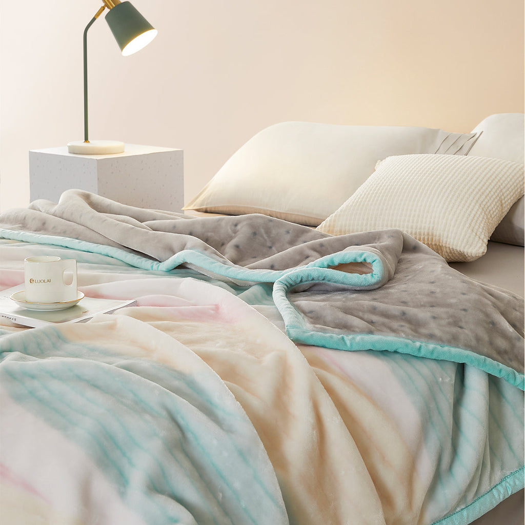Extra Warm Washable Double Layer Raschel Blanket