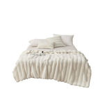 Double-Sided Anti-Static Faux Fur Cushion Blanket