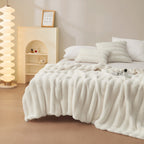 Double-Sided Anti-Static Faux Fur Cushion Blanket