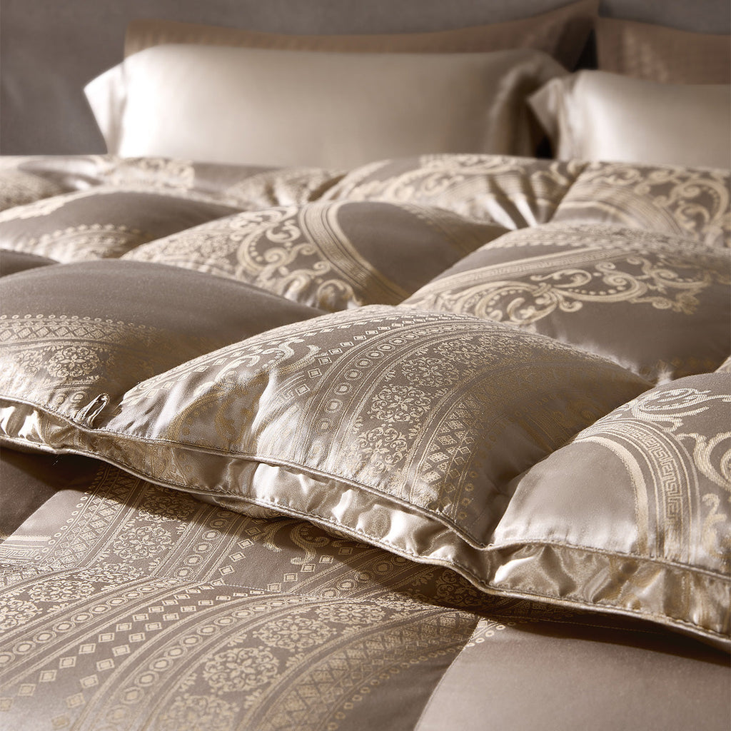 95% Polish White Goose Down Luxury Jacquard Heavy-Weight Quilt