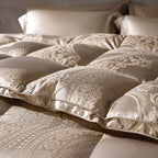 95% Polish White Goose Down Luxury Jacquard Heavy-Weight Quilt
