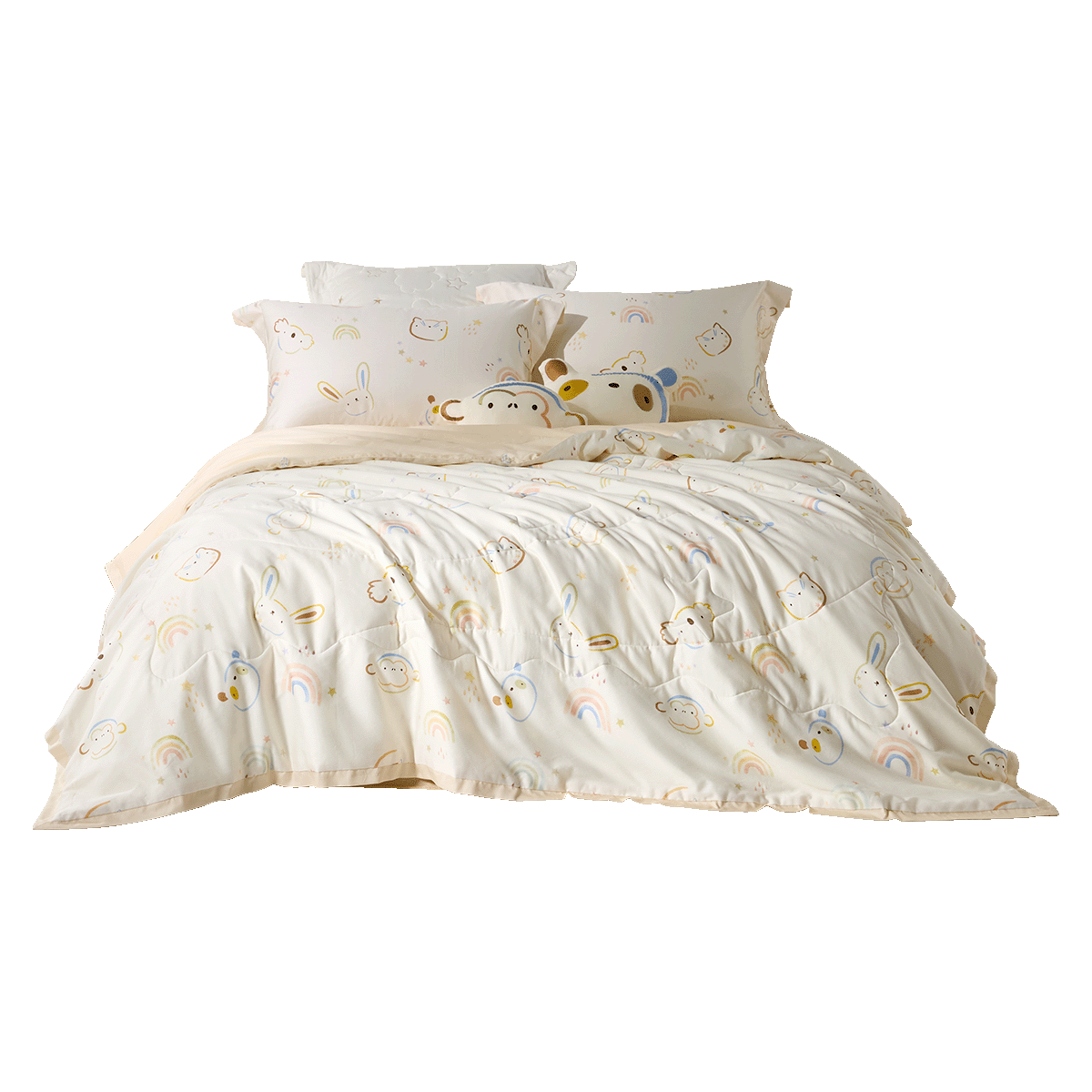 Washable Coverless Mulberry Silk Duvet - 300TC Cotton Shell, 3.5-12.5 TOG