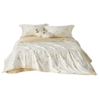 Washable Coverless Mulberry Silk Duvet - 300TC Cotton Shell, 3.5-12.5 TOG