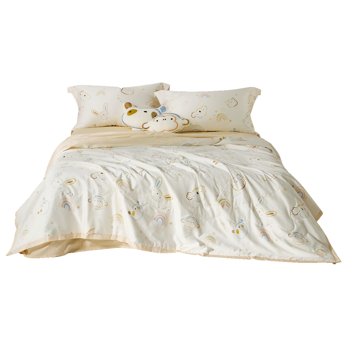 Washable Coverless Mulberry Silk Duvet - 300TC Cotton Shell, 3.5-12.5 TOG