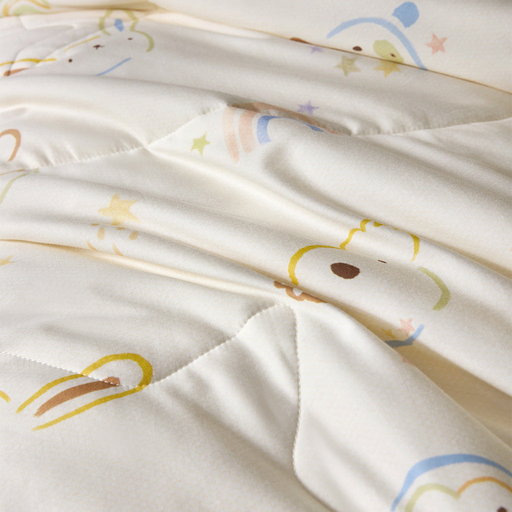 Washable Coverless Mulberry Silk Duvet - 300TC Cotton Shell, 3.5-12.5 TOG