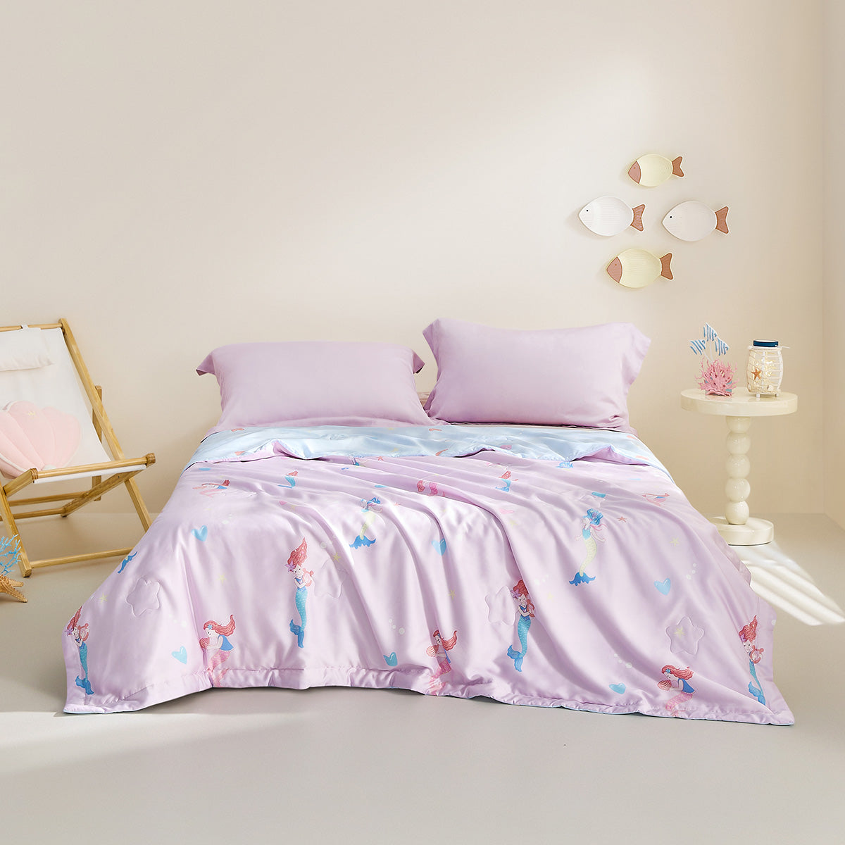 Washable Silk Summer Duvet - Joyful Mermaid