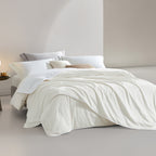 Jacquard Cotton Silk-Filled 2-in-1 Duvet
