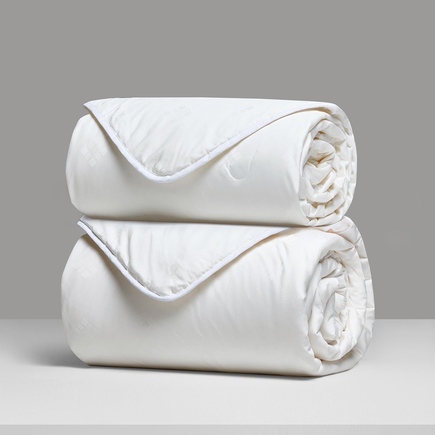 Jacquard Cotton Silk-Filled 2-in-1 Duvet
