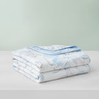 Washable Cotton Summer Duvet - Azure Bloom