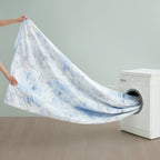 Washable Cotton Summer Duvet - Azure Bloom
