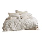 Reversible Easy-Care Stripe Cotton Bedding Set - 200 TC