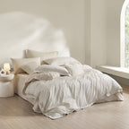 Reversible Easy-Care Stripe Cotton Bedding Set - 200 TC