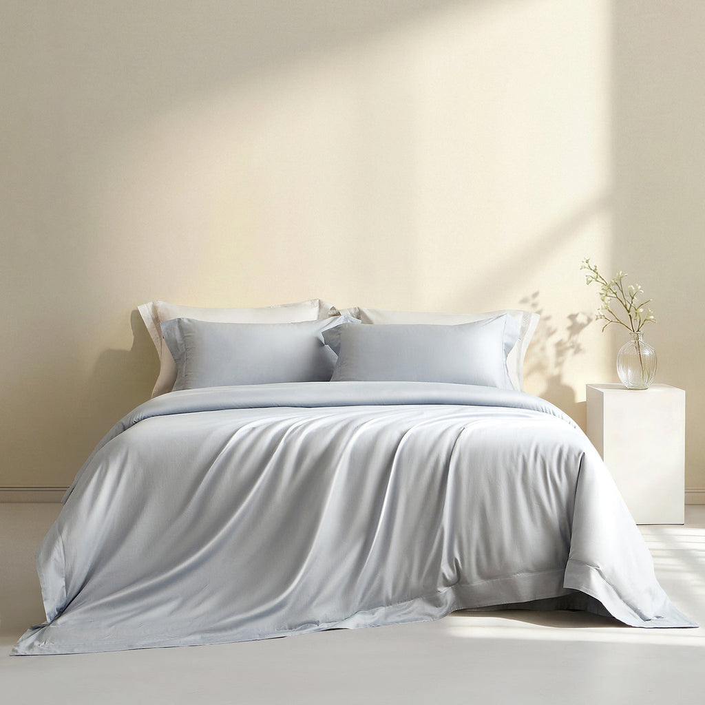 Easy-Zip Colourfast Sateen Cotton Bedding Set - 300 TC