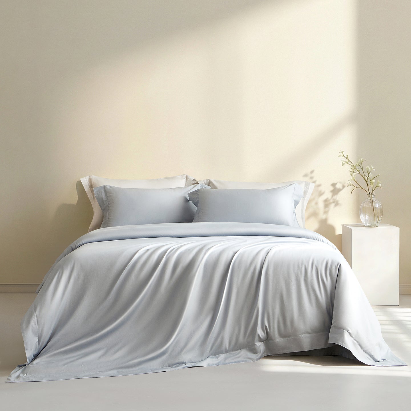 Easy-Zip Colourfast Sateen Cotton Bedding Set - 300 TC