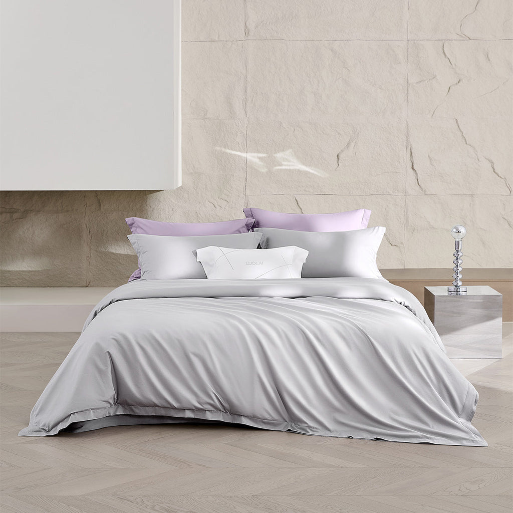 Easy-Zip Colourfast Sateen Cotton Bedding Set - 300 TC