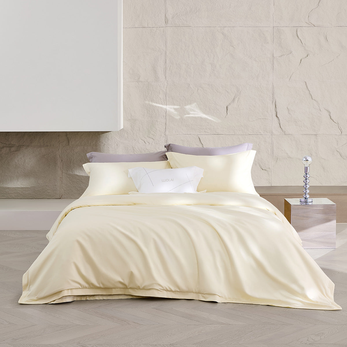 Easy-Zip Colourfast Sateen Cotton Bedding Set - 300 TC