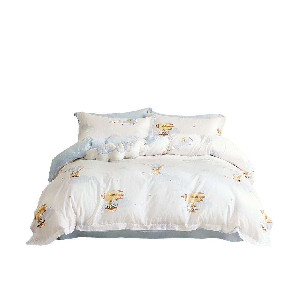 Kids Cotton Double Gauze Bedding Set - Fantasy Sky