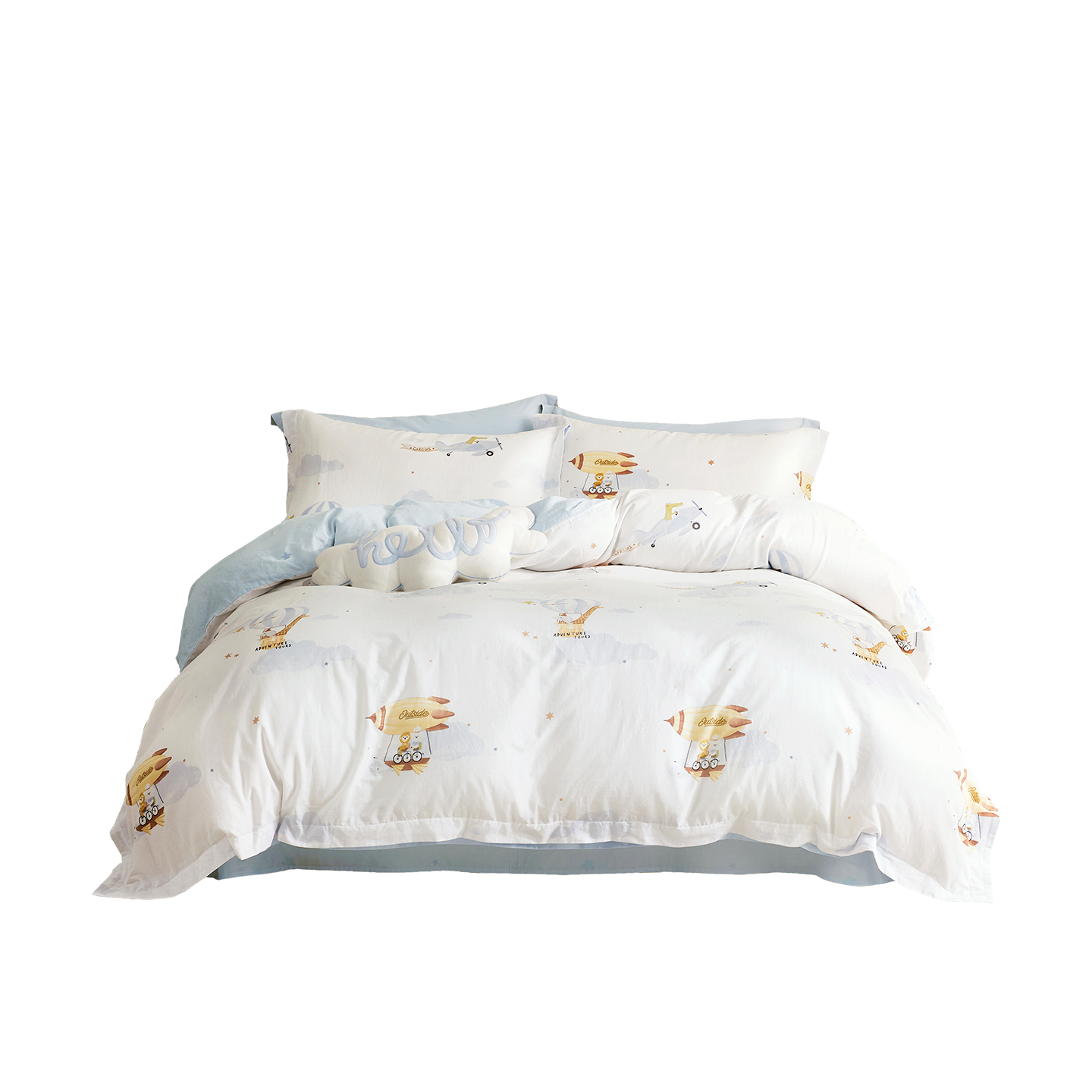 Kids Cotton Double Gauze Bedding Set - Fantasy Sky