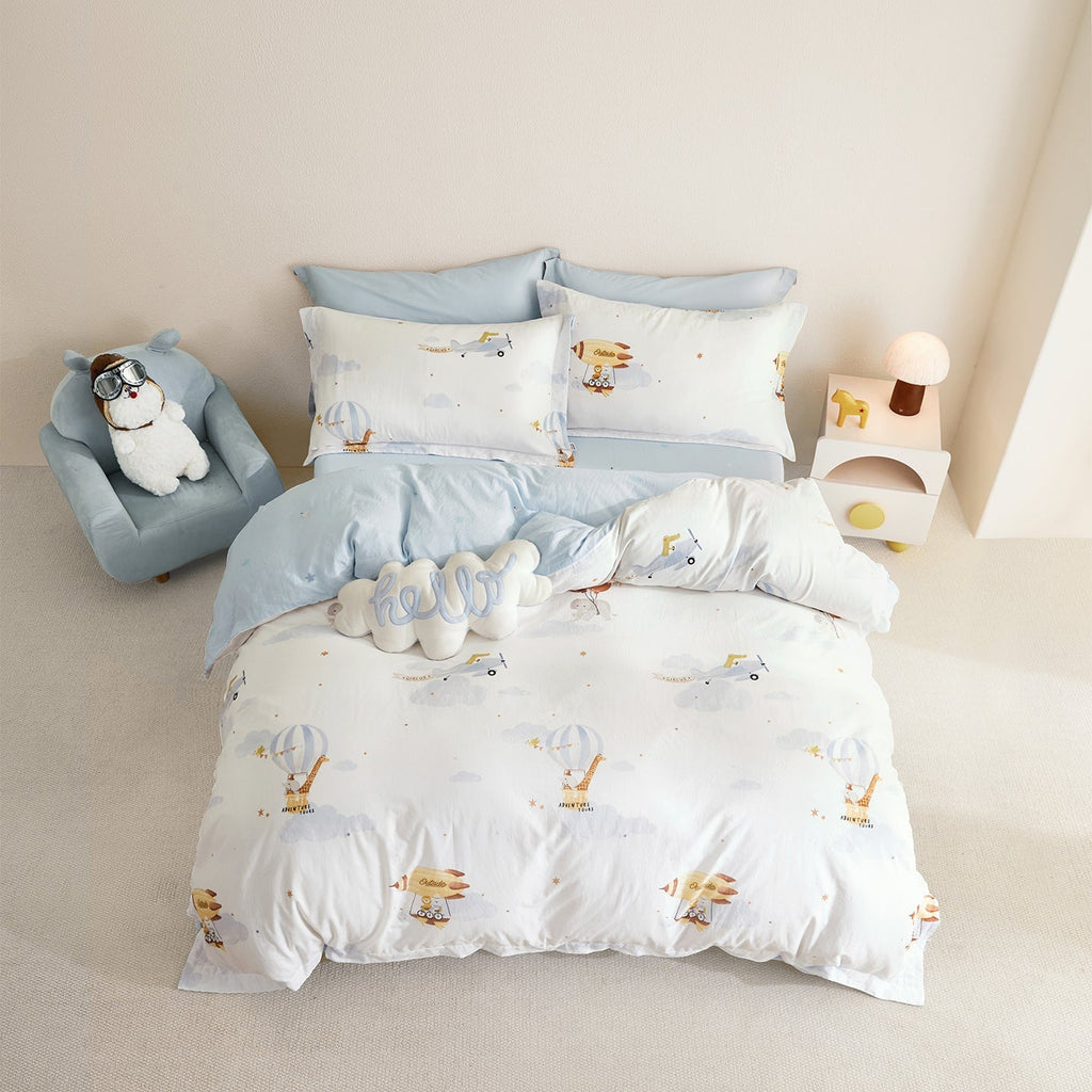 Kids Cotton Double Gauze Bedding Set - Fantasy Sky
