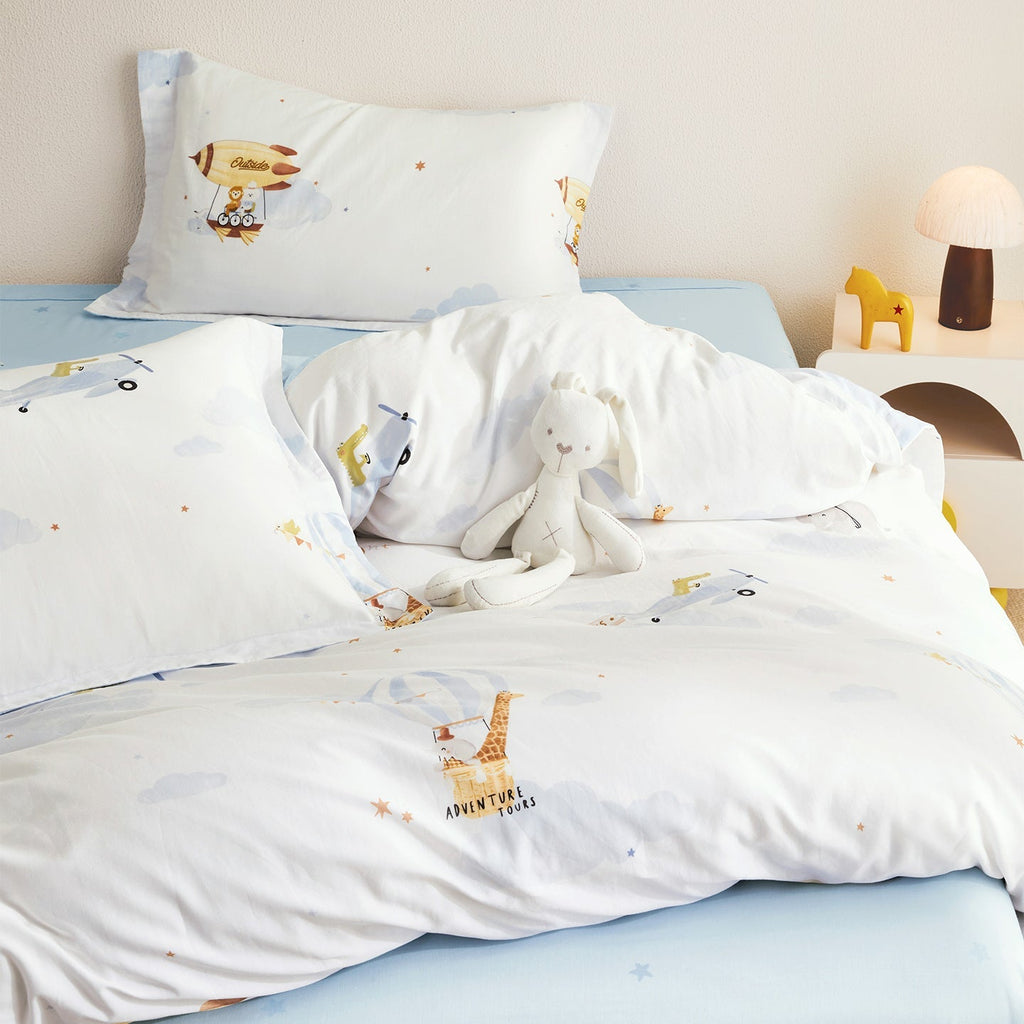 Kids Cotton Double Gauze Bedding Set - Fantasy Sky