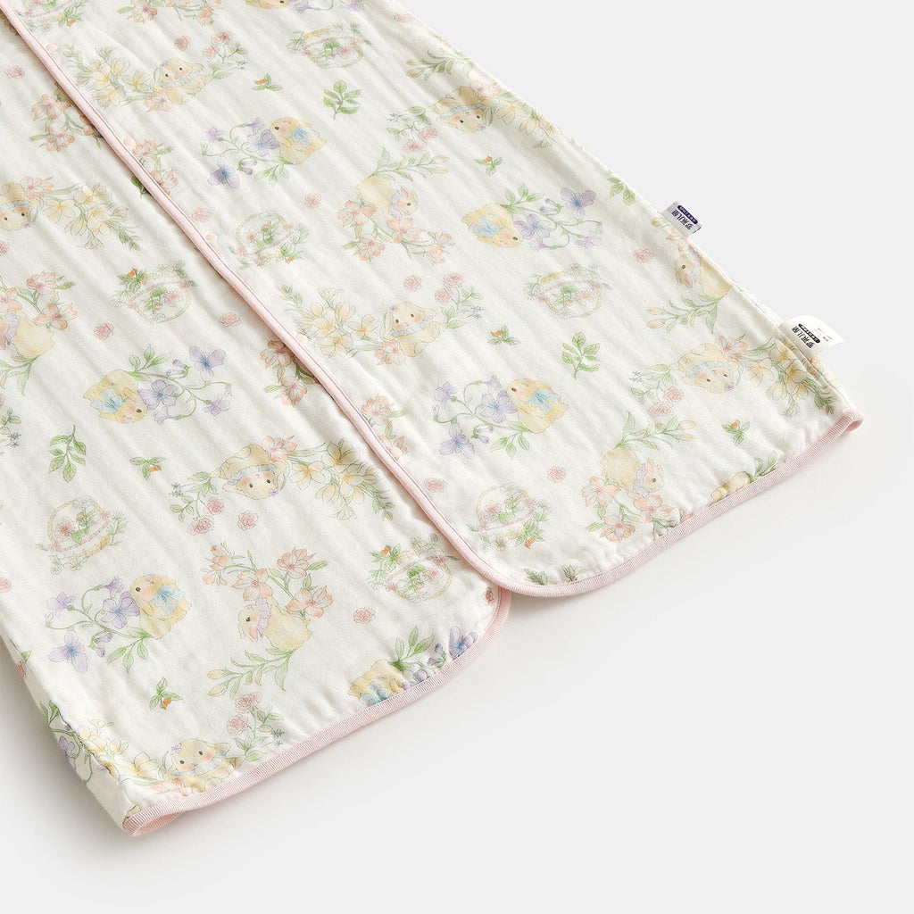 Breathable Two-in-One Muslin Cotton Sleep Bag - 6-Layer